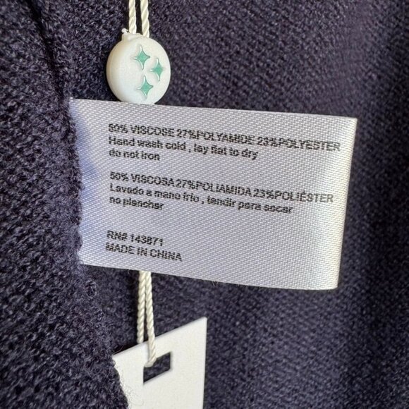 Frankies Bikinis Aimee Cloud Knit Starlight; Navy Blue White Stripe Flare Pant - Picture 10 of 10